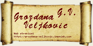 Grozdana Veljković vizit kartica